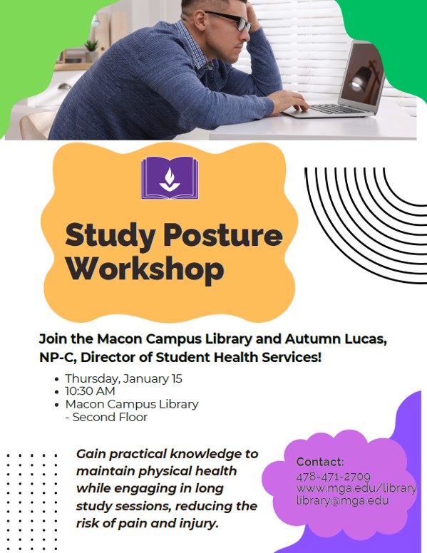 study posture workshop flyer